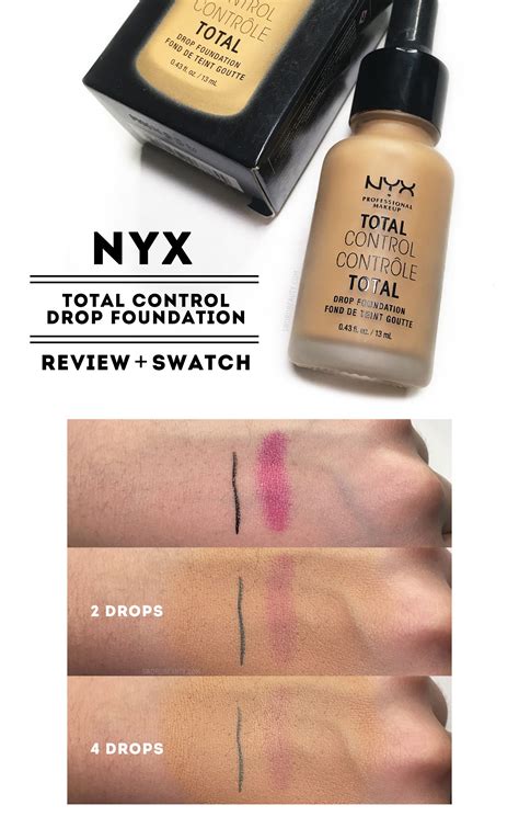 nyx total control foundation ingredients|NYX Total Control Drop Foundation – REVIEW!.